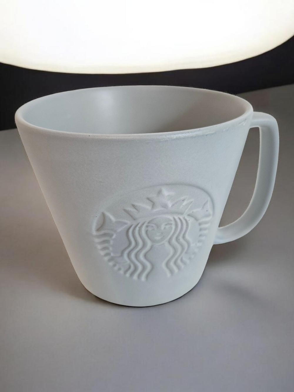 Starbucks 2019 Anniversary Siren Logo Ceramic Coffee Mug Matte Gray Collectible